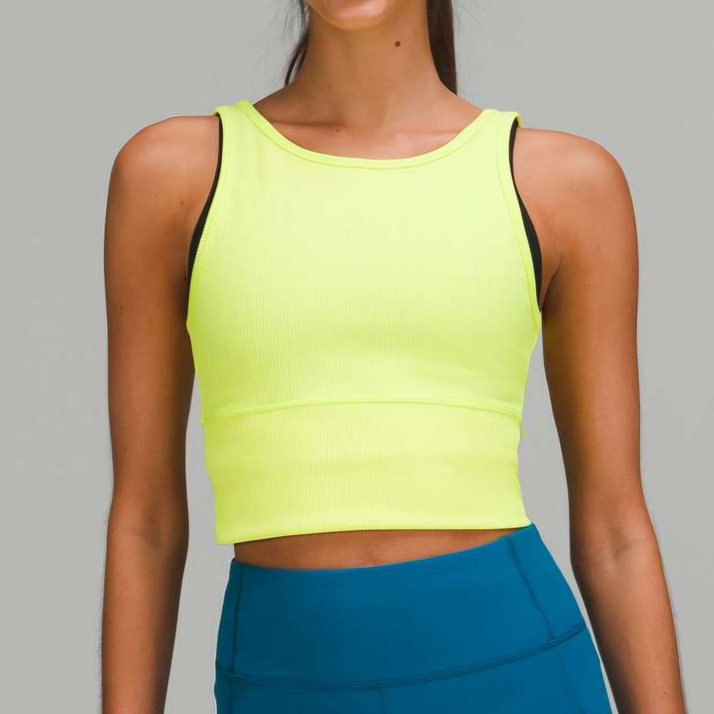 NWT Lululemon | Power Pivot Ribbed Tank Top Electric Lemon W1CQMS Womens 12